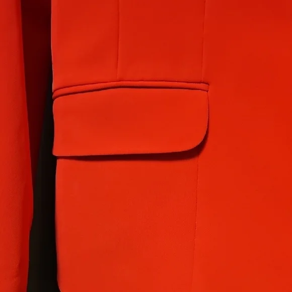 EXPRESS Vibrant Coral Coloured Women's Blazer - Picture 3 of 8